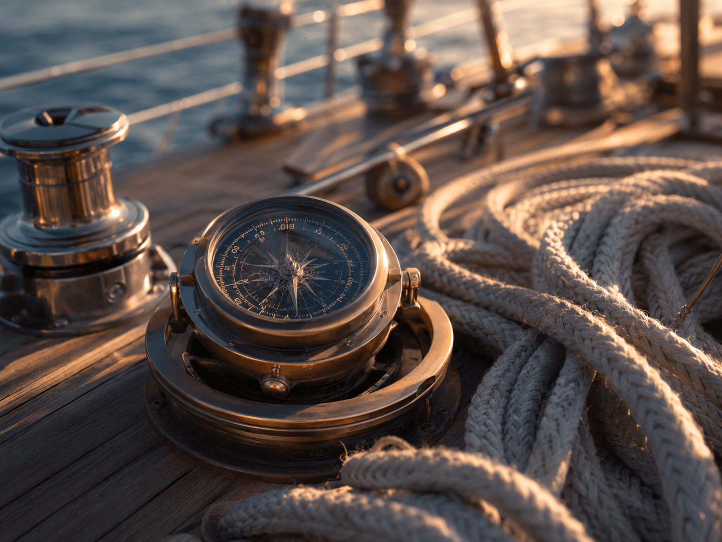 Compass and sailing equipment